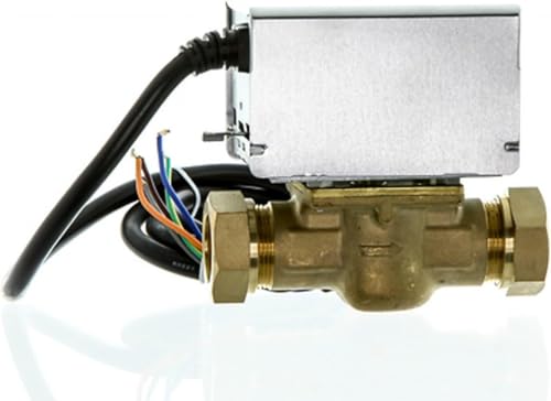 Team Controls - Valvola di zona motorizzata a 2 porte, 22 mm, 5 fili, ricambio diretto per Honeywell V4043H, Tower, Banico, Horstmann