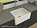 TERRAlife Bar Harbor Farmhouse Apron Front Fireclay 24 in. Single Bowl Kitchen Sink in White