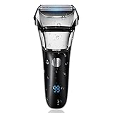 シェーバー メンズ 髭剃り 電動 往復式 電気シェーバー Type-c充電式 電気カミソリ 乾湿両用 3枚刃 電動髭剃り 低騒音 メンズシェーバー IPX7防水 電動シェーバー ひげ剃り 電動 長持ちバッテリー 大型LED画面 残量表示 ロック機能 ひげそり ヒゲトリマー ひげそり 電気 シェイバー 男性用 電気カミソリ 軽量 持ち運び便利 出張/旅行 父の日 ギフト 日本語説明書付き