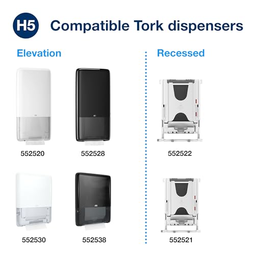 Tork PeakServe Continuous Hand Towel White H5, 12 x 410 sheets, 105065 - image 3