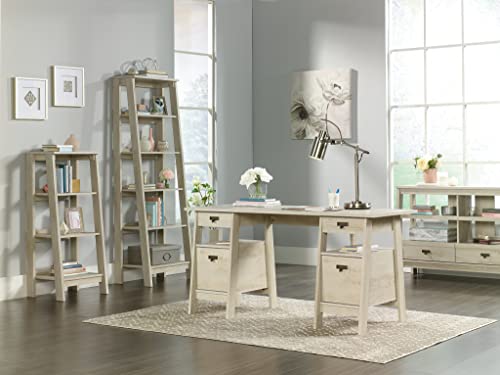 Sauder Trestle 5-Shelf Bookcase, Chalked Chestnut Finish #TOP7