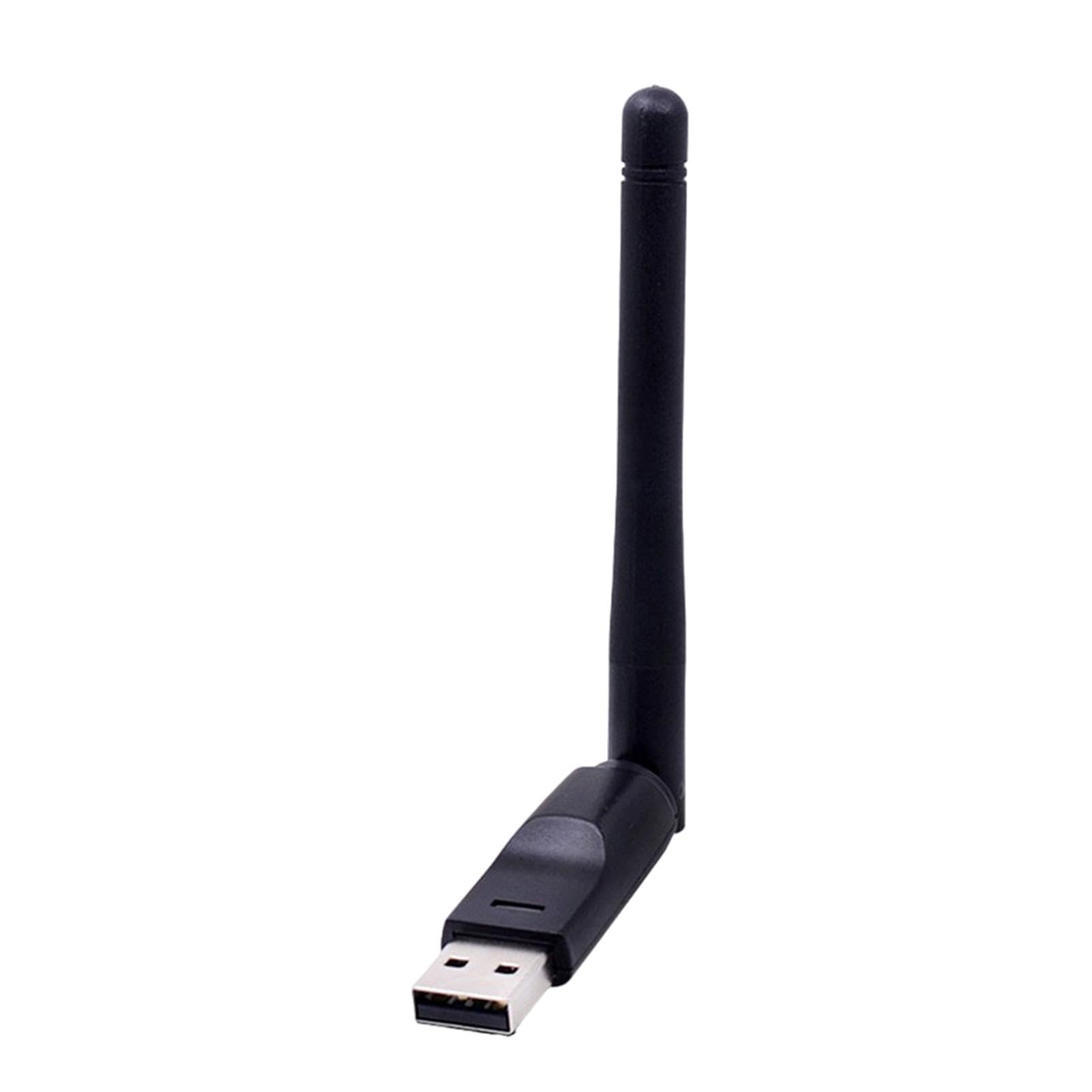 Adaptador WiFi, WiFi USB - Dongle USB WiFi,Adaptador para PC de Escritorio, Adaptador de Red inalámbrico, dongle WiFi con Antena de Alta Ganancia para computadora portátil