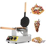 Dyna-Living Bubble Waffle Maker Commercial Bubble Egg Waffle Maker 1400W Electric Stainless Steel Egg Waffle Maker Hong Kong, Egg Puff Waffle...