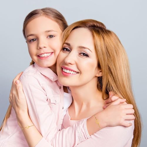 Image of Matching Mother Daughter Bracelets for 2 Daughter and Mother Jewelry for Daughter Gifts From Mom, Inspirational Jewelry for Daughter Mother Gift