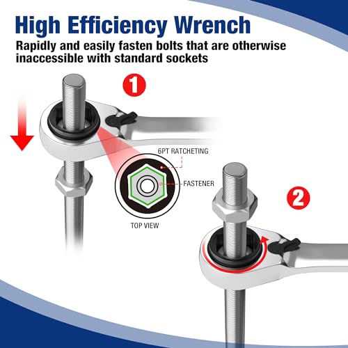 WORKPRO 7-Piece 3-in-1 Reversible Ratchet Wrench Set, SAE 5/16" to 3/4", 6PT &12PT & Open-End Wrenches, 72-Teeth Ratcheting Combination Wrench with Rolling Pouch — view 5