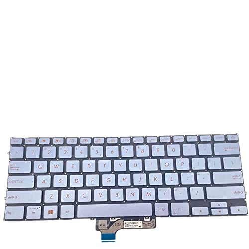 Clavier pour ASUS ZenBook 14 UM431DA clavier argenté de rechange version US