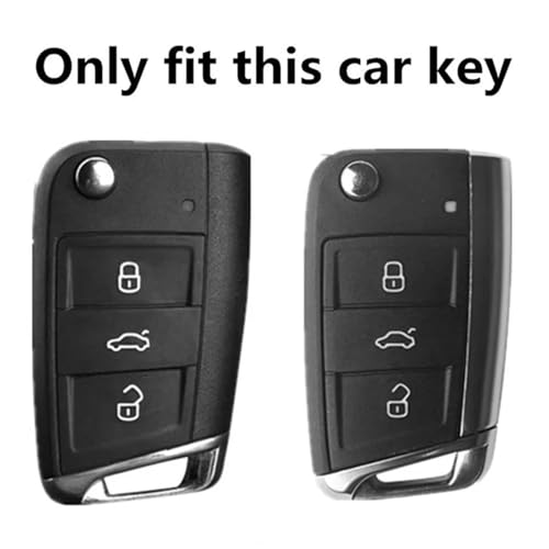 Etui clés télécommande de voiture en silicone pour VW Polo Golf 7