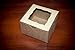 NIANWUDU Small Brown Bakery/Pastry Boxes - 10 Pack 4x4x2.5 Gift Box for Weddings/Holidays/Party Favors/Birthdays/Desserts, Cookie Boxes with Window, Bonus Labels