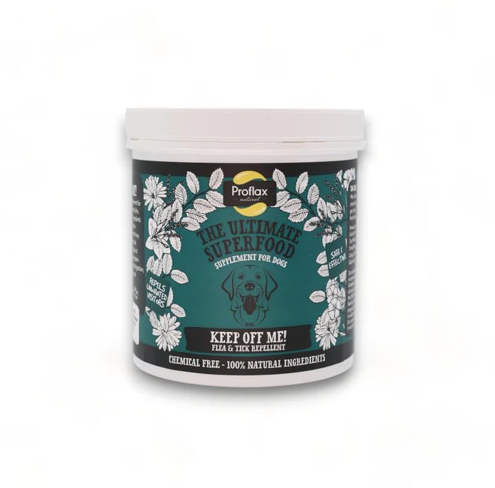 Proflax Keep Off Me! Flea, Tick & Mite Defence for Dogs - Herbal Daily Skin & Gut Blend - 225g