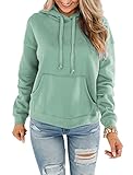 ORANDESIGNE Women’s Casual Hoodies Long Sleeve Pullover Tops Loose Lightweight Sweatshirt with Pocke