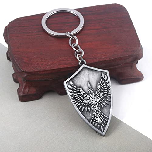 Eagle Keychain For Men, Shield Key Chain For Boys, Norse Viking Eagle Key Ring, Punk Eagle Bird Totem Keychains, Flying Hawk Eagle Amulet Keyring, Vintage Eagle Animal Keychain Accessories Gift #TOP2