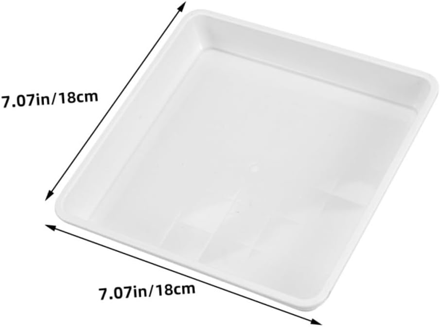 20pcs Square Plant Saucer Trays for Potted Plants Drip Trays for Indoor and Outdoor Use Prevent Water Damage to