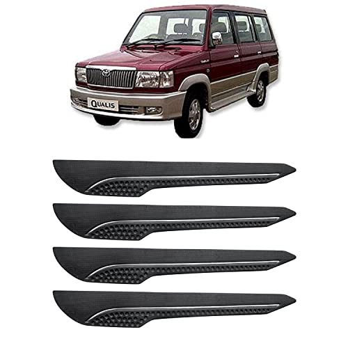 Image of AOSIS-Car Bumper Protector /Bumper Guard for Toyota Qualis with Single Chrome Stripe (4-Pcs)