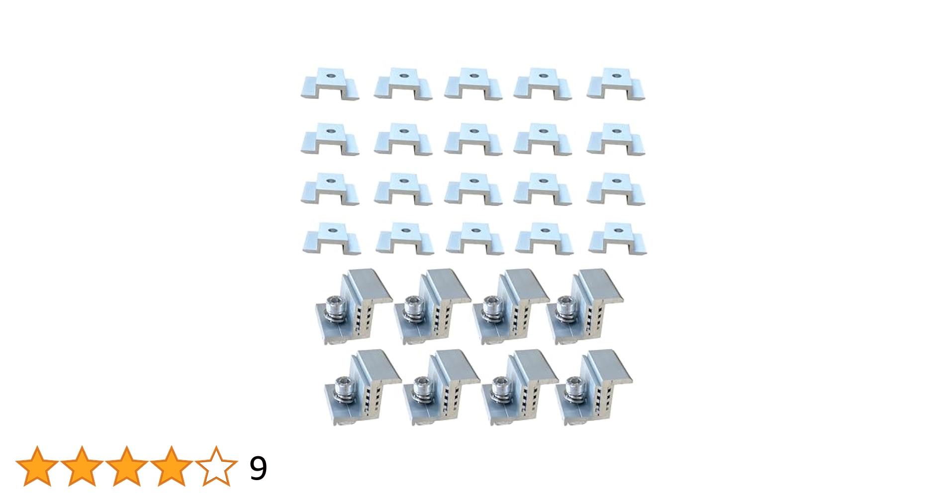 Amazon.co.jp: ソーラーパネルクランプ、アルミニウムソーラー