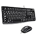 Logitech MK120 Kabelgebundenes Tastatur-Maus-Set, Optische Maus, USB-Anschluss, PC/Laptop, Schweizer QWERTZ-Layout - Schwarz