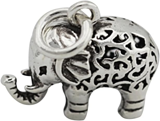 925 Pendant Charm for Diy Jewelry Making Artistic Animal Shape Necklace and Bracelet Accessory 0.59 Inch Unique Silver Charm for Crafting