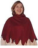  Leonardo Carbone Mittelalter Gugel - Unisex Lavina rot