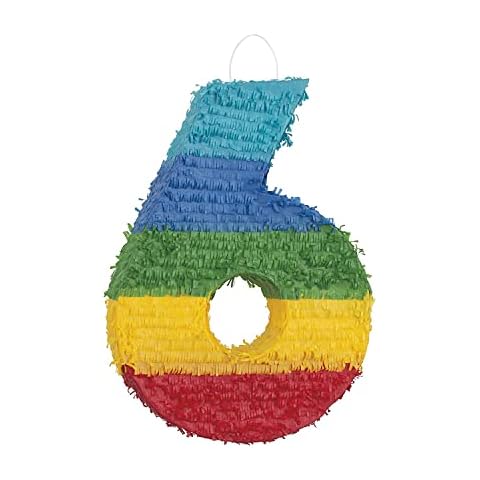 Vibrant Number 6 Pinata for Kids' Parties Cover