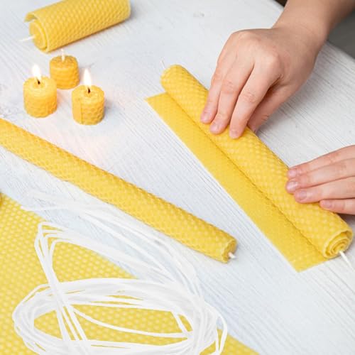 Mechas de algodón para hacer velas DIY miniatura 3
