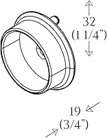 Vista 2 de Elef Barra redonda de armario negra de 48 pulgadas con soportes finales, 1 paquete