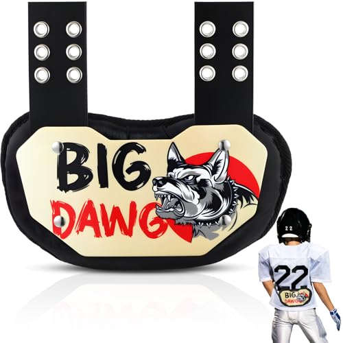Civaner Football Back Plate, Big Dawg Style, Youth, Gold