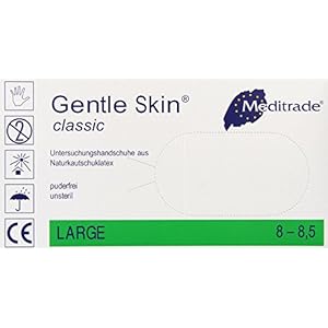 Meditrade zachte huid klassieke 1221RL wegwerp handschoenen Pack van 100