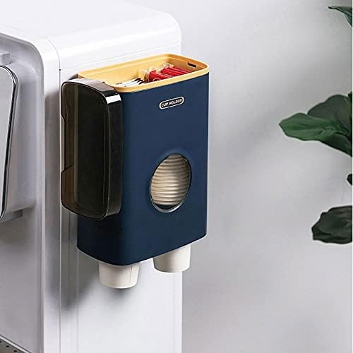 Barrel Type Punch-free Dust-proof Visual Household Cup Taker Universal Disposable Paper Holder for Drinking Fountains