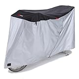 川住製作所 自転車 サイクルカバー(アシスト車対応ファスナー式) KW-388AS/BK Lサイズ ブラック/シルバー