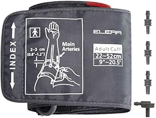 Extra Large Blood Pressure Cuff, ELERA Replacement Extra Large Cuff Applicable for 22-52CM Big Arm, Cuff Only BP Machine Not Included