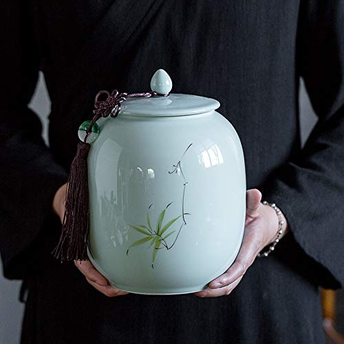 Urnas para cenizas de adultos - Urna funeraria de cerámica para cenizas humanas, mujeres u hombres - Urna conmemorativa para cenizas humanas, cenizas de mascotas, ataúd para adultos (mediano) Star of