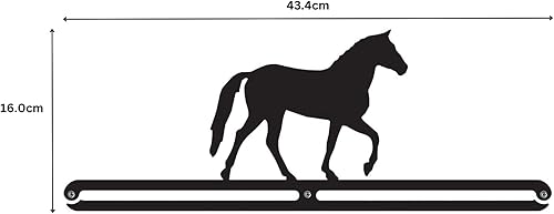 Miniatura 4 de Cinta rosetapremio  Soporte para colgar exhibición de caballos 'ecuestre'  Acabado negro  Acero
