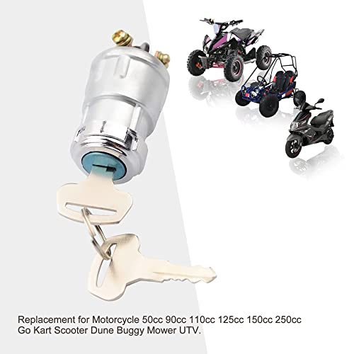 GOOFIT Ignition Switch with Key, 3 Wire Engine Starter Switch Replacement For Car Motorcycle Tractor Forklift Truck Scooter Trailer Agricultural Modified Car - Image 6