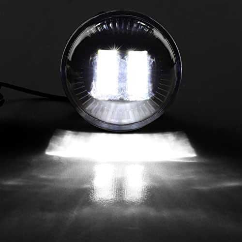 41rxLMFvXFL. SL500  - HECASA LED Fog Lights Compatible with 2007-2019 Chevy Avalanche Suburban Tahoe GMC Yukon Acadia Canyon Pontiac G8 G6 Ford Mustang Explorer Escape Hybrid, Pair Fog Lamps Clear Lens