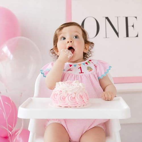 Image of Mud Pie Baby Girls' Smocked Birthday Bubble