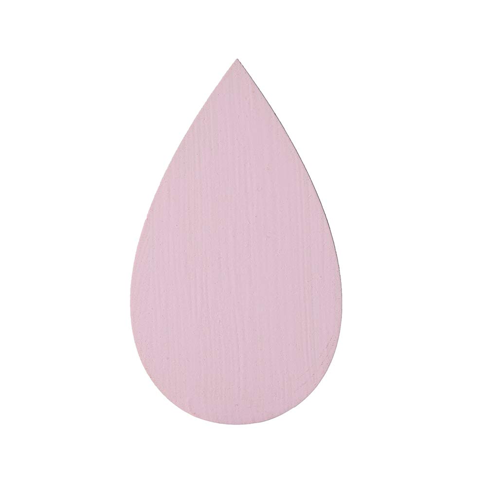 Livecitys Elegante Orologio da Parete con Nuvola in Legno Nordico A Forma di Goccia di Pioggia Orologio da Parete per La Cameretta dei Bambini Decorazione Rosa