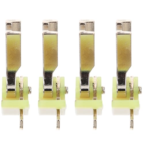 4 piezas de pies prensatelas para máquina de coser de acero miniatura 1