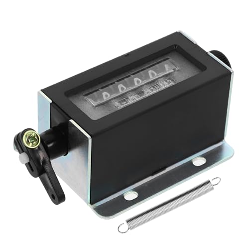 ULTECHNOVO Handheld Mechanical Counter Counter Industrial Punch Machine 6 Manual Clicker for Crocheting
