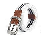 Photo Gallery baiaa cintura di tela, cintura casual da uomo, metallo di sicurezza tessuto elasticizzato con fibbia, robusto e resistente all usura, 105/115/125 * 3,8 cm (d,105cm) Photo Gallery baiaa cintura di tela, cintura casual da uomo, metallo di sicurezza tessuto elasticizzato con fibbia, robusto e resistente all usura, 105/115/125 * 3,8 cm (d,105cm)