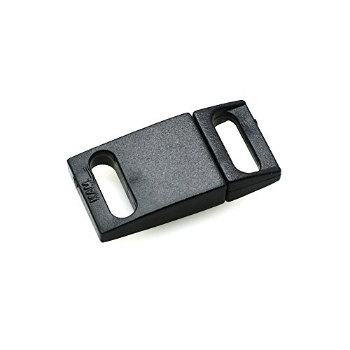 50Pcs 3/8" Plastic Safty Breakaway Buckles Black #TOP2