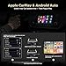 TOGUARDGO 3-in-1 Wireless Carplay Adapter Magic AI Box with Net-Flix YouTube TikTok Upgrade Wired Car Play to Wireless Support USB Drive for iPhone 10+ and Android 13+