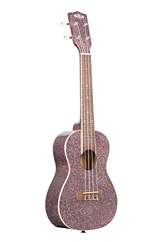 KALA KA-SPRK-PINK Sparkle Series UB-C Ukulélé concert avec housse Rose champagne - Les Beatles, Paul McCartney, John Lennon, RIngo Starr, George Harrison KALA KA-SPRK-PINK Sparkle Series UB-C Ukulélé concert avec housse Rose champagne – Image 5
