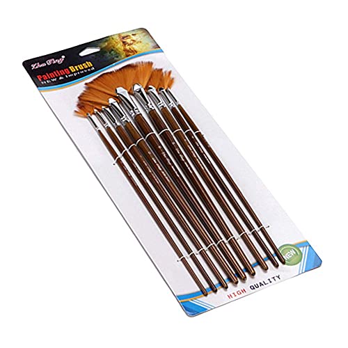 DealMux Kwastenset voor acrylverf, kunstenaarskwast, schilderkwast, gezichtskwast, kinderpenseel, penseel voor modellen… - Image 7