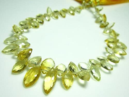 Citrine Faceted Marquiose pour remplacer vos perles ternes par des gemmes AA