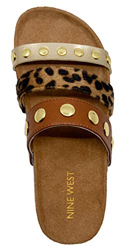 Nine West Girl's Noa (Little Kid/Big Kid) Cognac/Gold 1 Little Kid M #TOP4