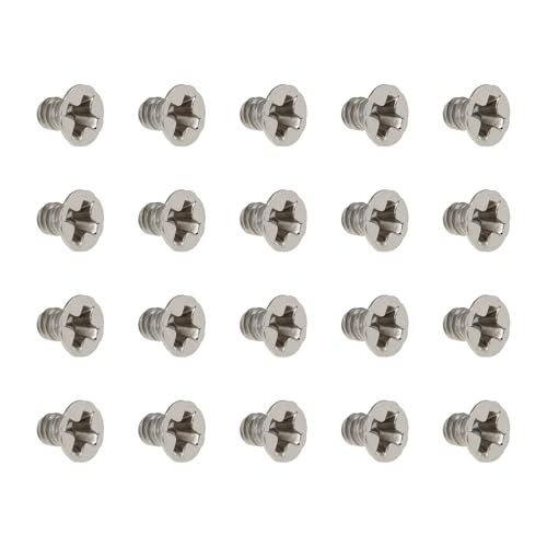 Briny River 100 Stück M2 X 3 Mm Vernickelte Phillips-Senkkopfschrauben für Laptops PCs Elektronik Und Heimwerkerprojekte