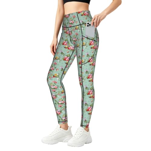 Pantalon de yoga ample anti serrage vêtement fluide imprimé floral