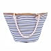 QRQ Sacs de Plage de Mode Sac de Messager à épaule décontractée à Rayures de Grande capacité Sacs à Main de Plage réutilisables for Piscine de Gymnase Voyage (Color : Blue)