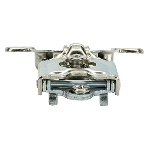 Rok Hardware 50 Pack Grass Tec 864 108 Degree 1/4" Overlay 3 Level Soft Close Screw On Compact Cabinet Hinge 04429A-15 3-Way Adjustment 45Mm Screw Hole Pattern #TOP2