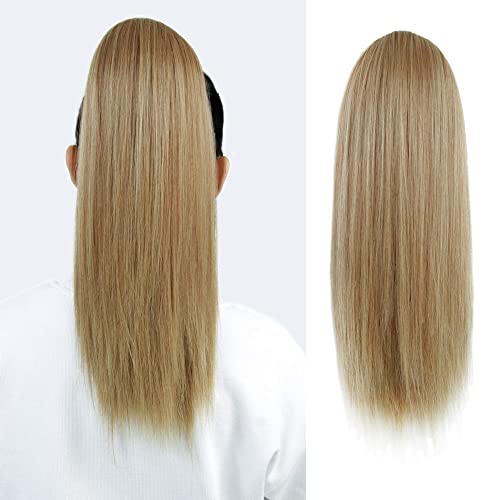 Osuntress Cheer Ponytail Hair Piece 16 Inch Short Cheerleader Straight Ponytail Hairpiece For Girls And Teens (Strawberry) #TOP1