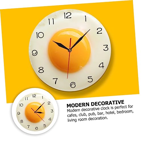 Horloge moderne œuf poché acrylique Ipetboom objet design